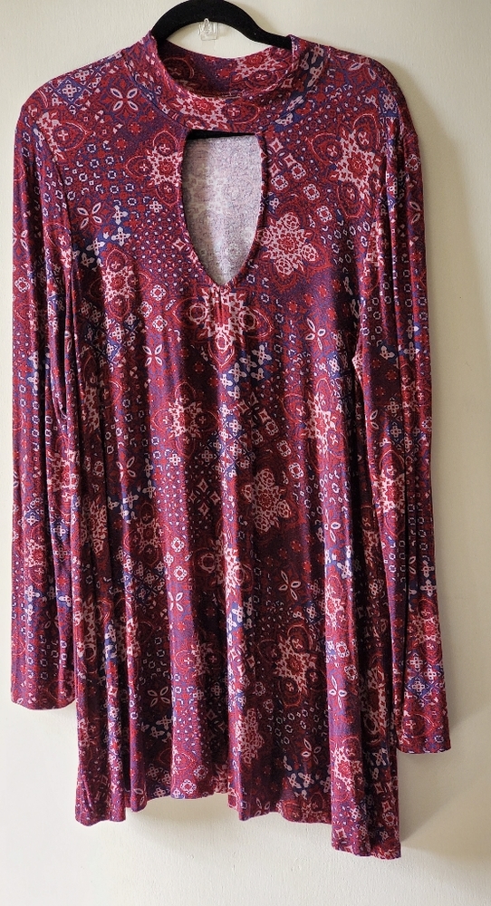 Long sleeve A-line dress